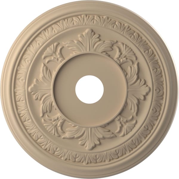 Ekena Millwork Baltimore PVC Medallion (Canopies up to 7 3/4"), 22"OD x 3 1/2"ID x 1"P, Satin Smokey Beige CMP22BAGBE - main